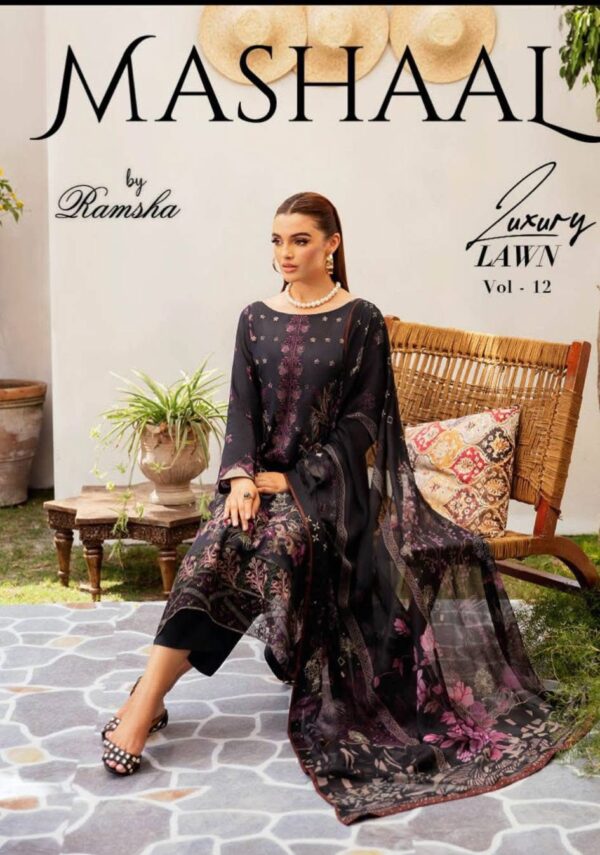 MASHAAL By Ramsha Vol-12 (UNSTITCHED COLLECTION) - Image 18
