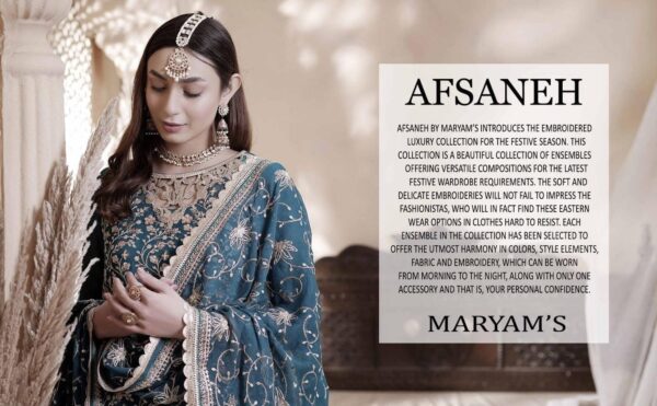 Afsaneh By Maryam;s Unstitched Collection