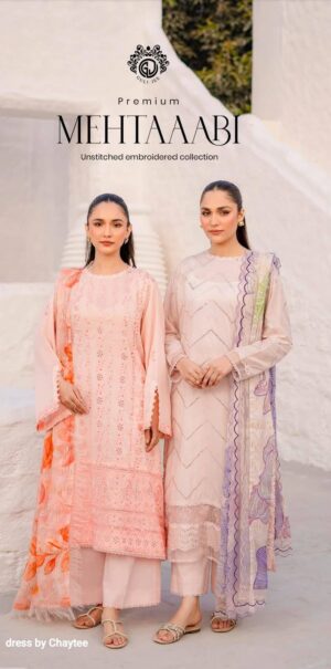Mehtaabi by Gulljee Luxury Embroided Lawn collection