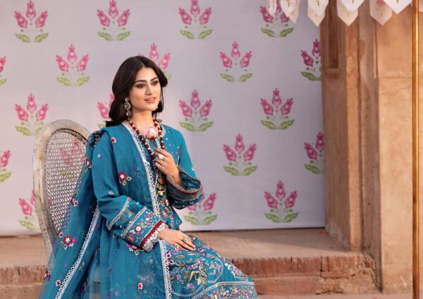 Husn E Jahan by Mahnur   Semi Stitched - Image 3