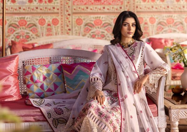 Husn E Jahan by Mahnur   Semi Stitched - Image 4