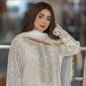 Mona Gown – Pakistani Original Embroidery (3 Pcs Set)