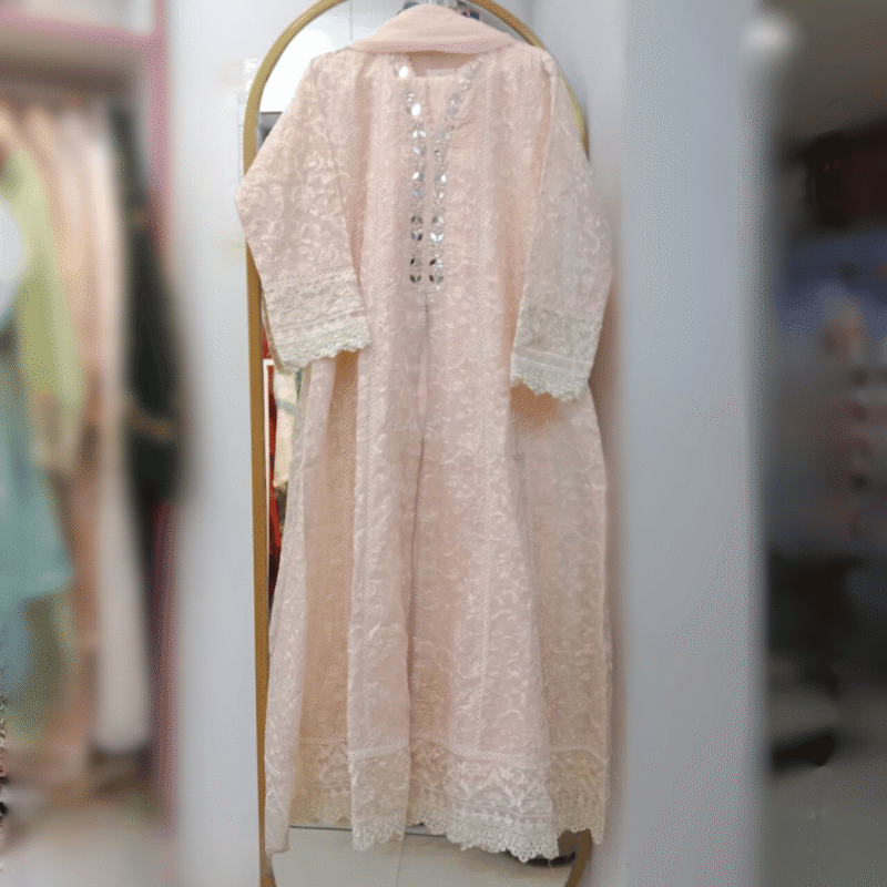 Mona Gown – Pakistani Original Embroidery (3 Pcs Set) - Image 6