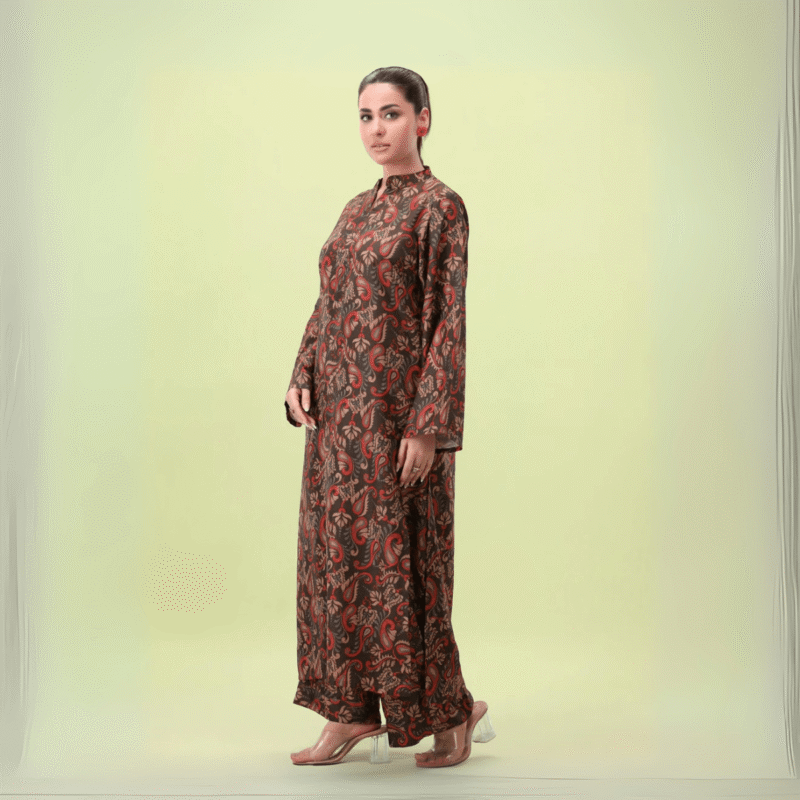 Mohagni Digital Printed Silk Lawn Suit – 2 Piece & 3-Piece Stitched Outfit - Image 2